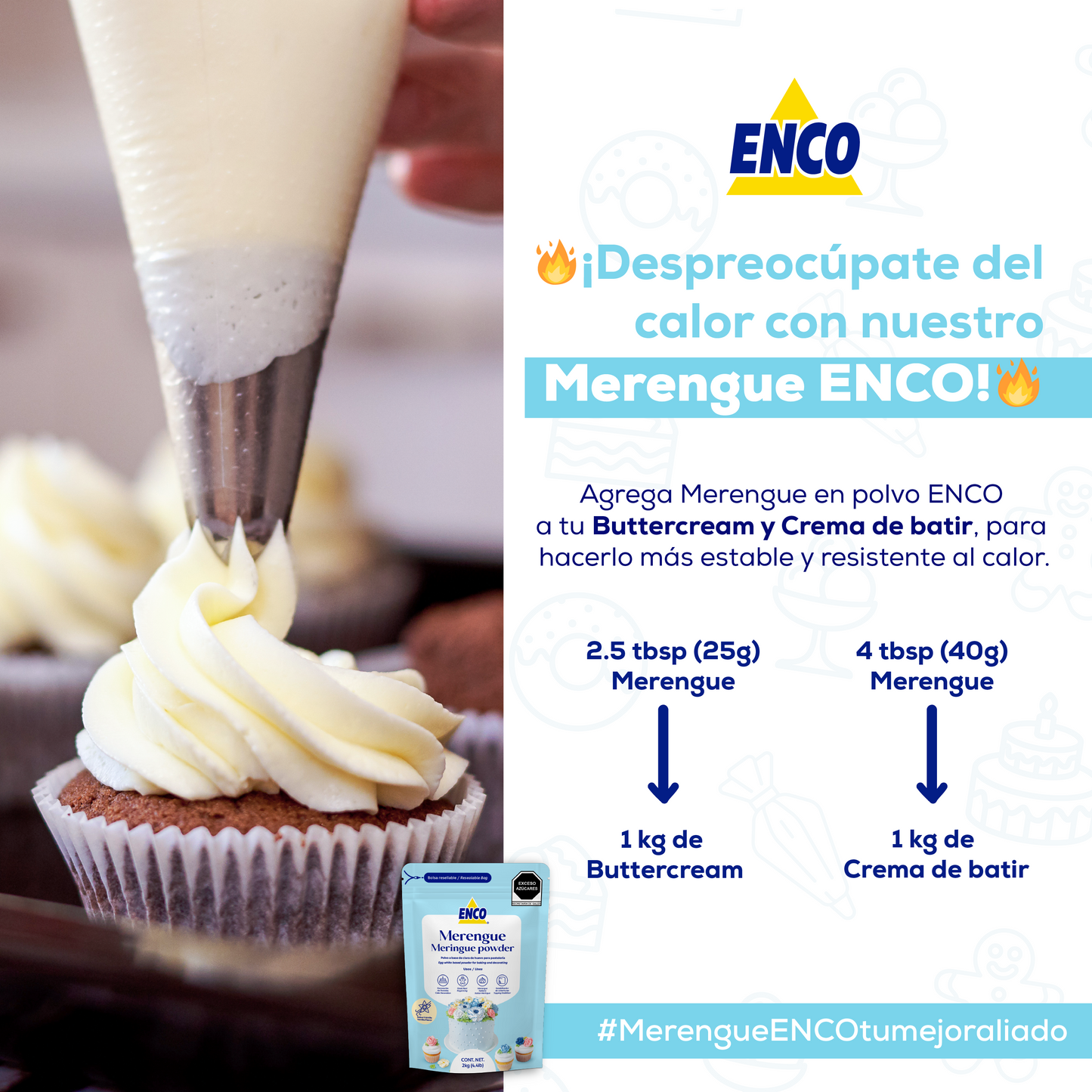 Merengue en polvo Enco